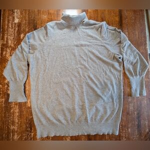 Torrid Plus Size Sweater 3/4 Sleeve Gray Sz 26 4X Soft Casual Pullover Top Used